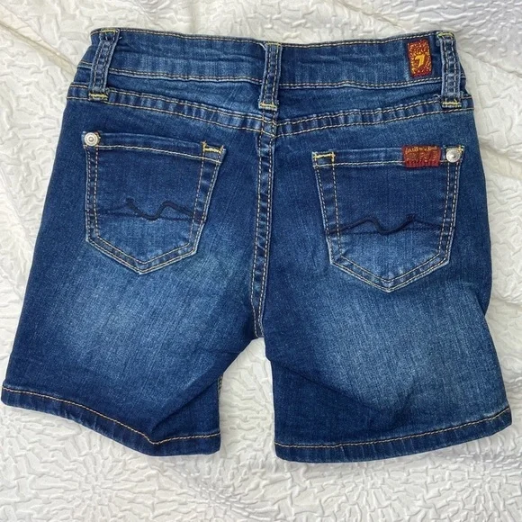 7 For All Mankind Little Kids Mens Classic Shorts Brand Size 7 = 6-7Y QK034 - Picture 2 of 6